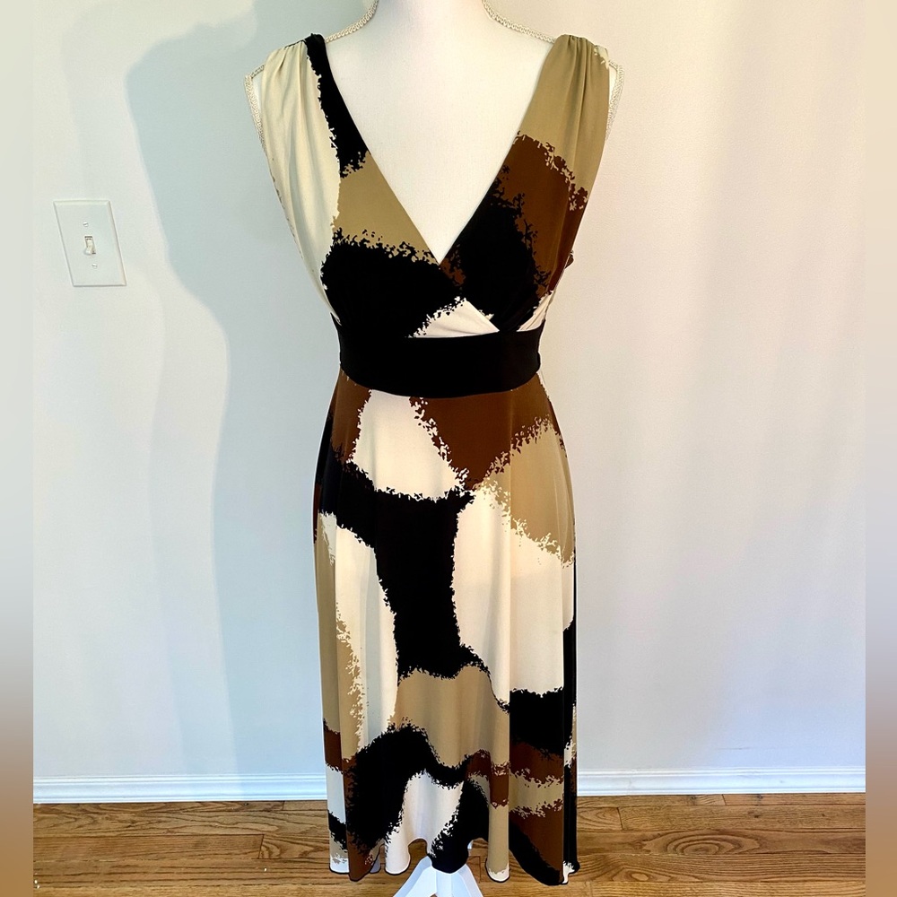 Beautiful plunging neckline summer dress